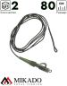 Лидкор-монтаж Mikado Territory с клипсой, вертлюгом и петлёй 80 см. (уп.-2шт.) AMC-ZK-003
