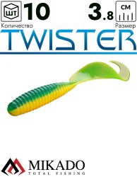 Твистер Mikado TWISTER 38 мм., 0.6 г., 17 (10 шт.)