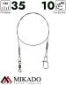 Поводок титановый Mikado JAWS LIGHT 35см./10кг.( 2 шт.)