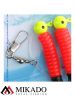 Морская оснастка Mikado PILK TWIST JIGHEAD RIG 7.5 см, 6 г. (2шт.) RED/BLACK