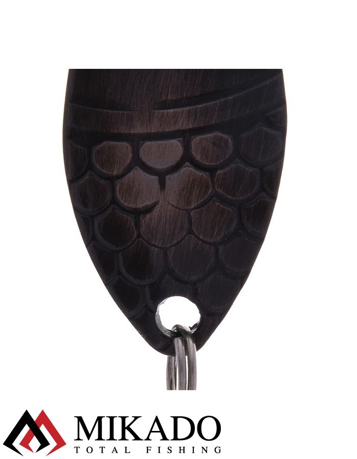 Блесна колеблющаяся Mikado ALGA №0, 10 г., 4.4 см., состаренная медь