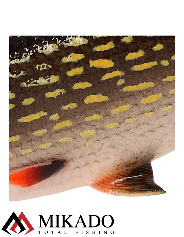 Виброхвост Mikado MFT ROACH 8см., 8гр., щука (4шт.)