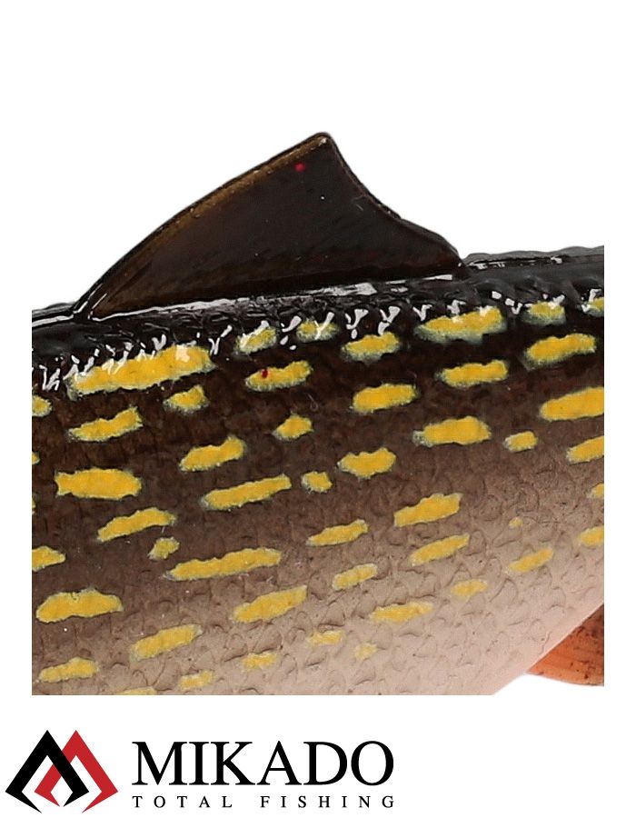 Виброхвост Mikado MFT ROACH 8см., 8гр., щука (4шт.)