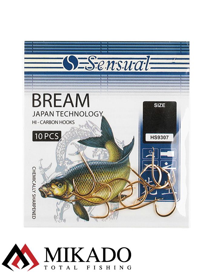 Крючки Mikado SENSUAL - BREAM № 12 G (с лопаткой) ( 10 шт.)