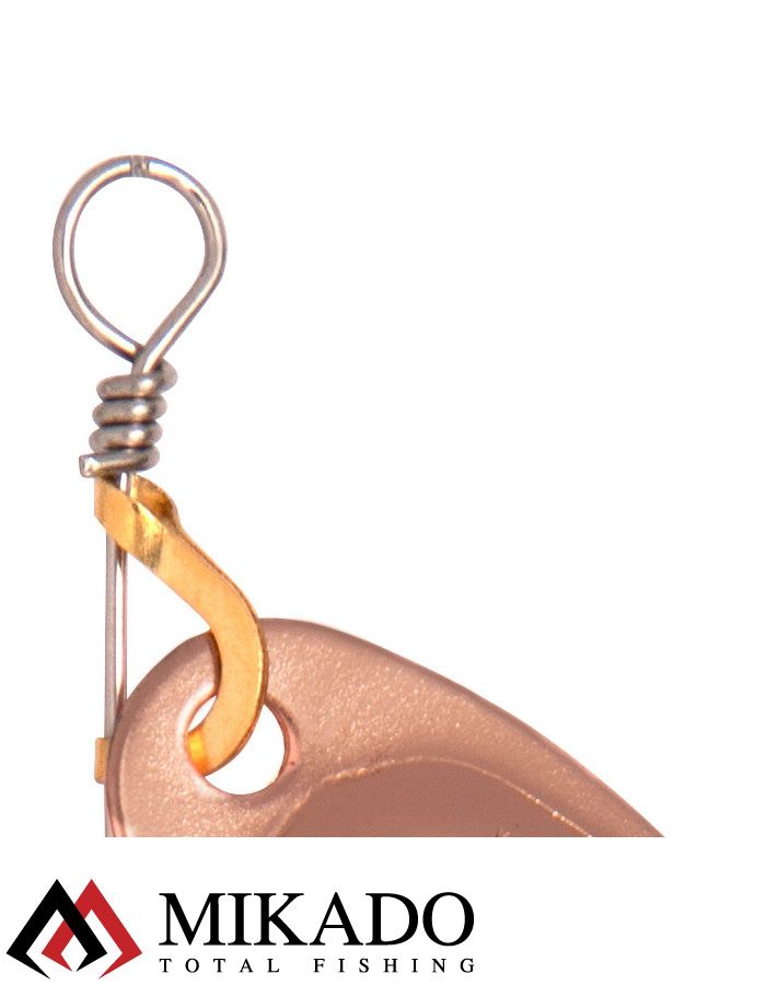 Блесна вращающаяся Mikado BLASTER №3, 5.4 г, медь 00, длина лепестка 32 мм.
