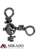 Вертлюжок тройной Mikado Crossline BN № 1/0,  тест 55 кг. (5 шт.)