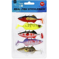 Виброхвост Mikado REAL FISH колюшка 5см., MIX (5шт.)