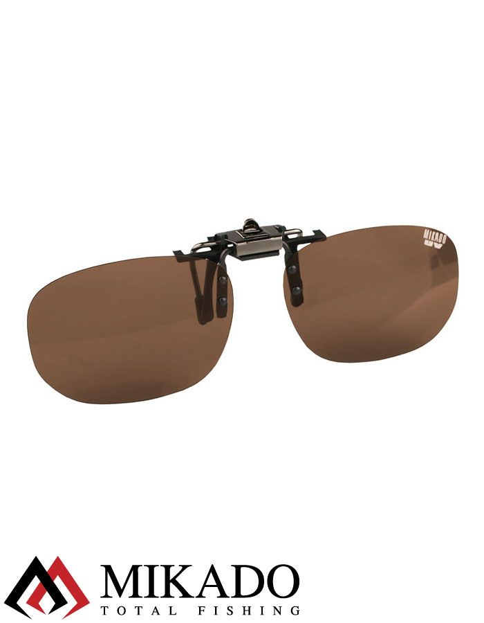 Насадка на очки поляризационная Mikado CPON-BR (коричневые линзы)