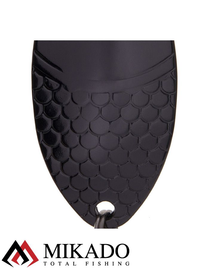 Блесна колеблющаяся Mikado ALGA №0, 10 г., 4.4 см., чернёная