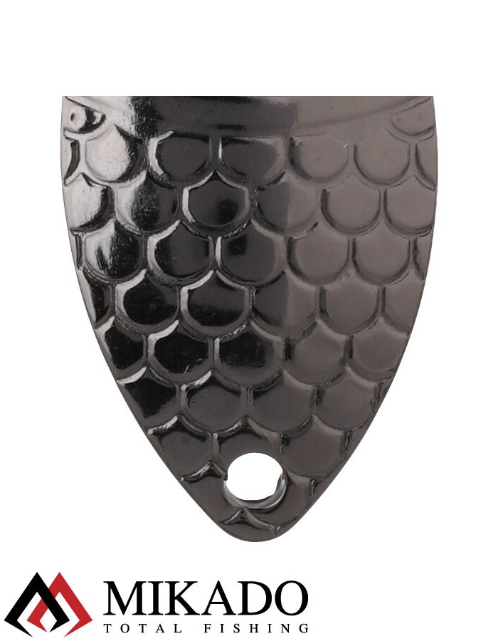 Блесна колеблющаяся Mikado ALGA №0, 10 г., 4.4 см., чернёная