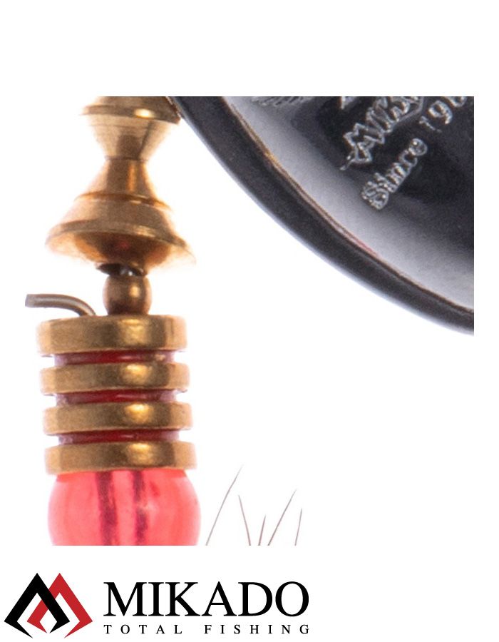 Блесна вращающаяся с кисточкой Mikado BLASTER № 4, 8 г., серебро