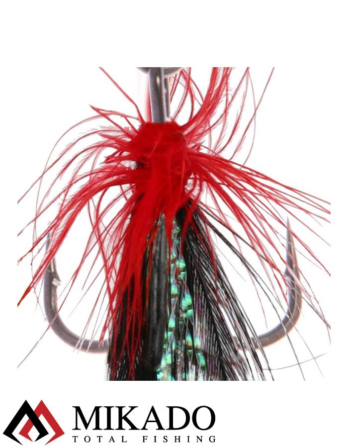 Блесна вращающаяся с кисточкой Mikado BLASTER № 4, 8 г., серебро