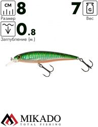 Воблер Mikado BLEAK 8 см. / 14 - плавающий