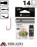 Крючки Mikado SENSUAL - PROFI № 14 RED (с лопаткой) ( 10 шт.)
