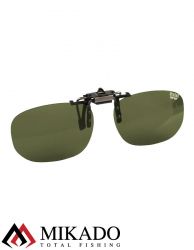 Насадка на очки поляризационная Mikado CPON-GR (зелёные линзы)