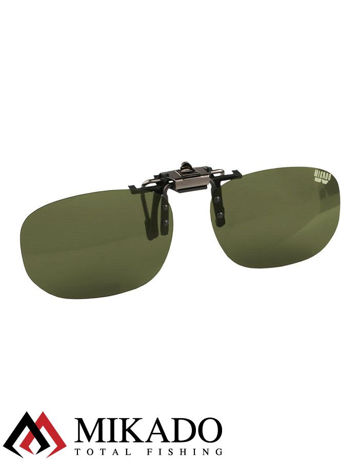 Насадка на очки поляризационная Mikado CPON-GR (зелёные линзы)