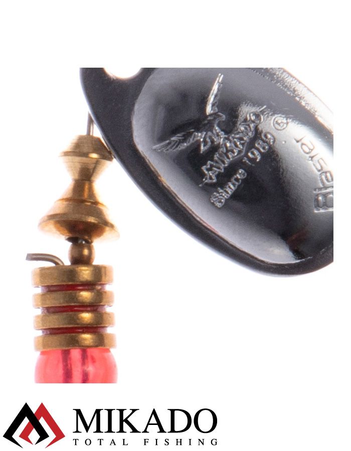 Блесна вращающаяся Mikado BLASTER №3, 5.4 г, серебро 00, длина лепестка 32 мм.