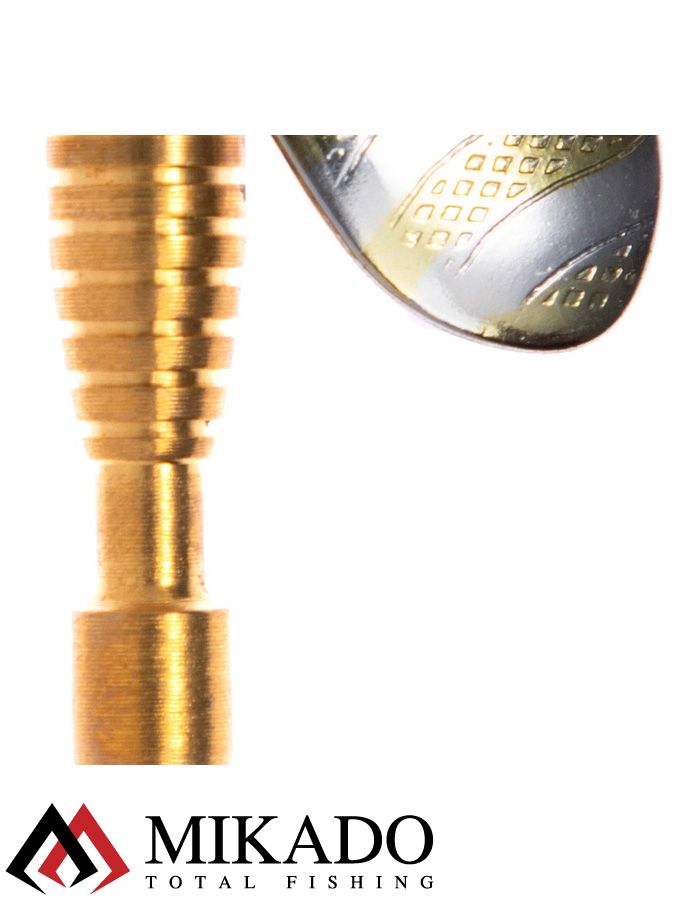 Блесна вращающаяся Mikado DRONE №4, 23.5 г., золото SB, длина лепестка 54 мм.