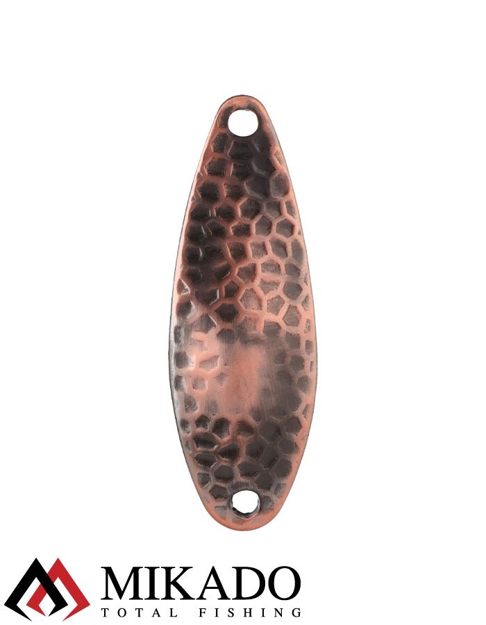 Блесна колеблющаяся Mikado HAMMER №1, 10 г., 4.9 см., состаренная медь