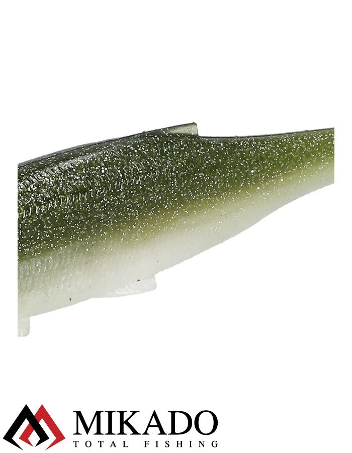 Виброхвост Mikado REAL FISH 7 см., 2.5 г., OLIVE BLEAK (7 шт.)