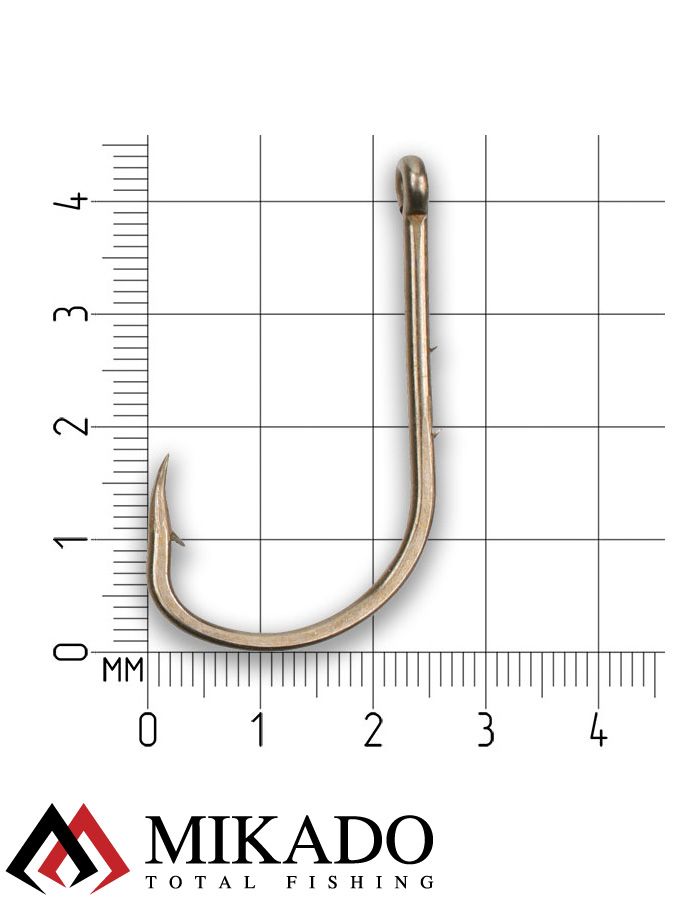Крючки Mikado SENSUAL - BAITHOLDER № 4/0 BROWN (с ушком) ( 10 шт.)