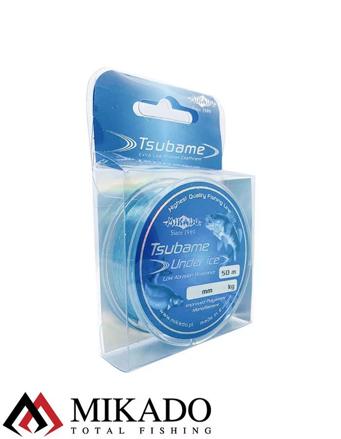 Леска мононить Mikado TSUBAME UNDER ICE 0,18 (50 м) - 4.70 кг.