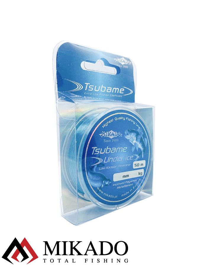 Леска мононить Mikado TSUBAME UNDER ICE 0,18 (50 м) - 4.70 кг.