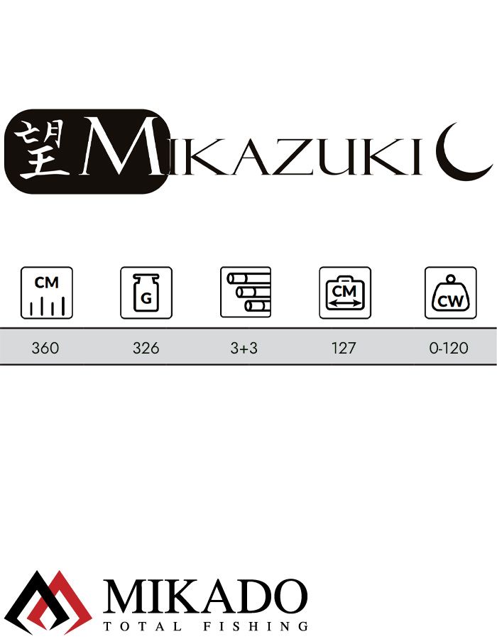Удилище фидерное Mikado MIKAZUKI Feeder 360 (до 120 г.)