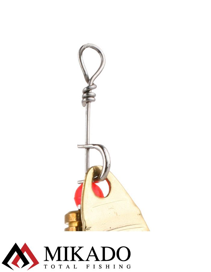 Блесна вращающаяся Mikado STREAM №0, 3 г., золото с мушкой, длина лепестка 25 мм.