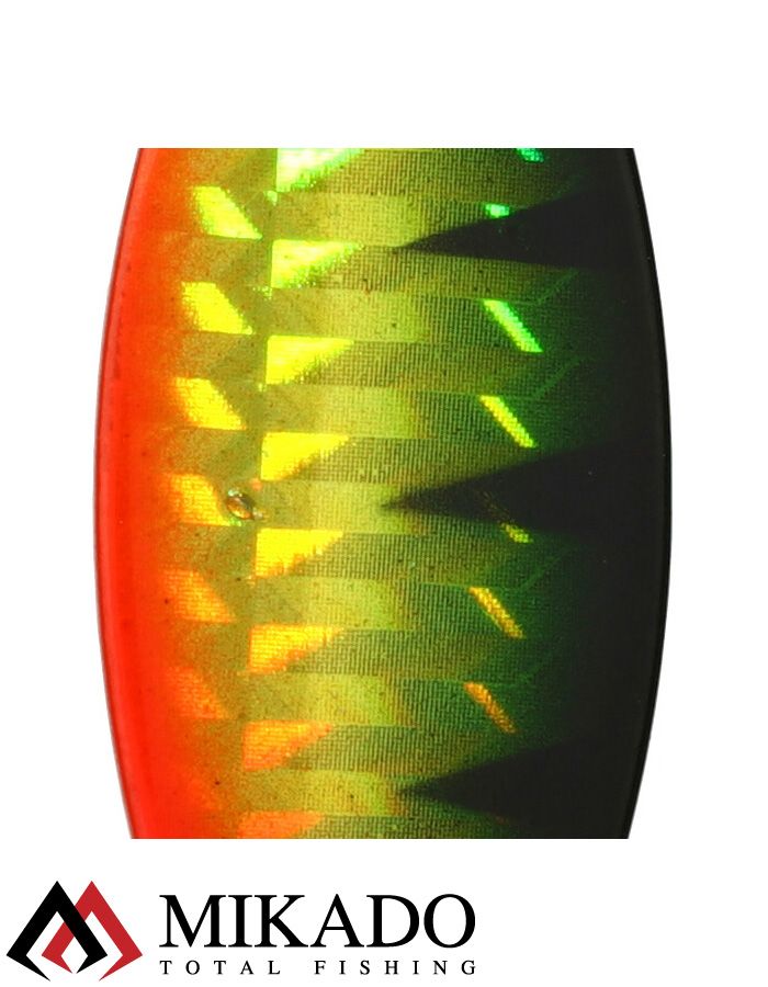 Блесна вращающаяся Mikado STREAM №4, 14 г., серебро 62 HOLO, длина лепестка 60 мм.