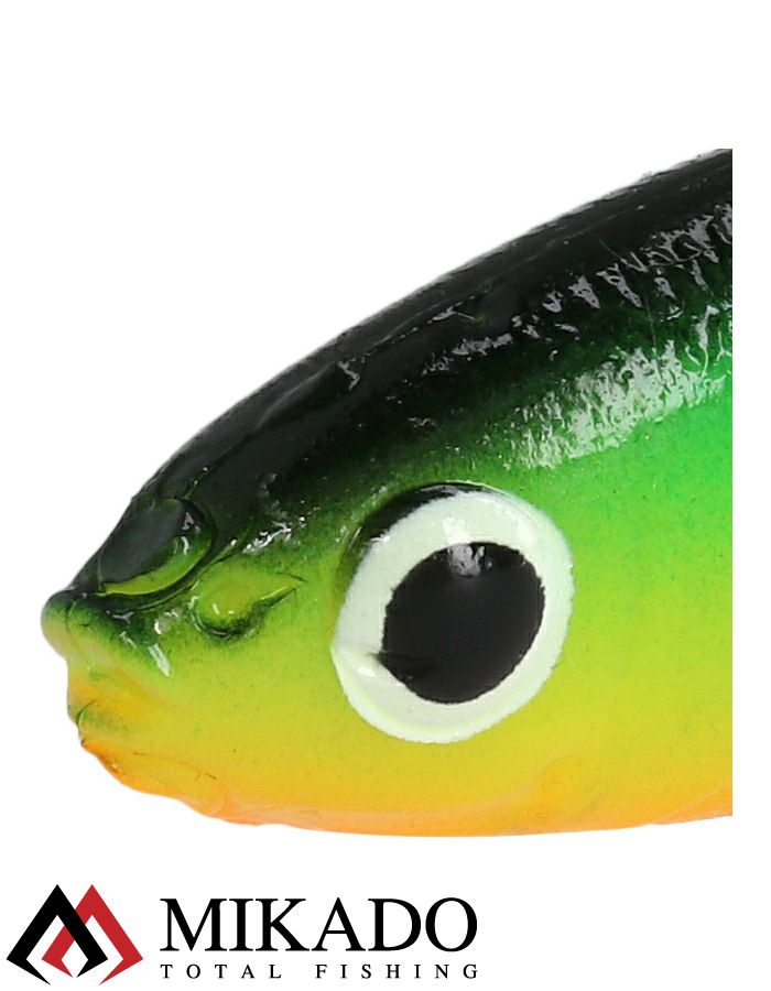 Виброхвост Mikado REAL FISH 8.5 см., 4.7 г., FIRETIGER (5 шт.)