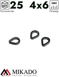 Кольцо каплевидное Mikado TEARDROP 4 х 6 мм. (уп.-25 шт.)