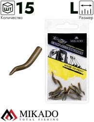 Насадка-позиционер для крючка Mikado AMC-11681N-13L (коричневый)  ( 15 шт.)