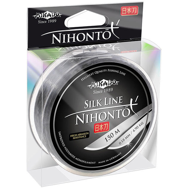 Леска мононить Mikado NIHONTO SILK LINE 0,14 (150 м) - 3.20 кг.