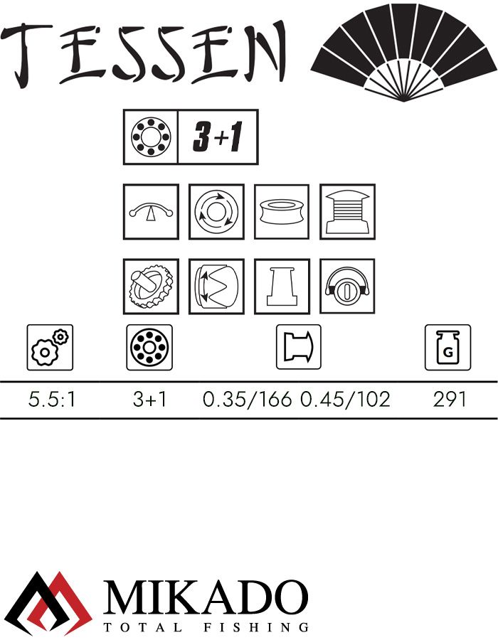 Катушка Mikado TESSEN 4004 FD