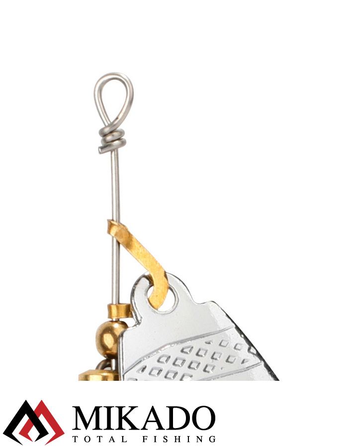 Блесна вращающаяся Mikado DRONE №4, 23.5 г., серебро 01, длина лепестка 54 мм.