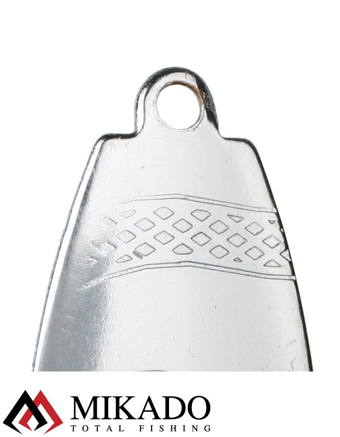 Блесна вращающаяся Mikado DRONE №4, 23.5 г., серебро 01, длина лепестка 54 мм.
