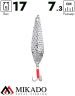 Блесна колеблющаяся Mikado DIAMOND №1, 17 г., 7.3 см., серебро