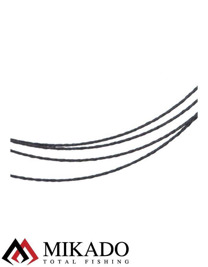 Поводок вольфрамовый Mikado JAWS MEDIUM 35cm/15 кг.( 2 шт.)