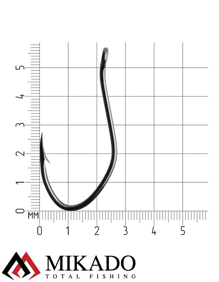 Крючки Mikado SENSUAL - CAT FISH № 4/0 BN (с ушком) ( 2 шт.)