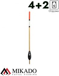 Поплавок для матчевой ловли Mikado - EX WAGGLER SMW-010-4.0+2, 4,0+2,0 г.