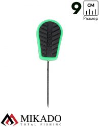 Игла - протяжка с заусенцем Mikado -Territory для насадки бойлов 9 см., чёрно-зелёная