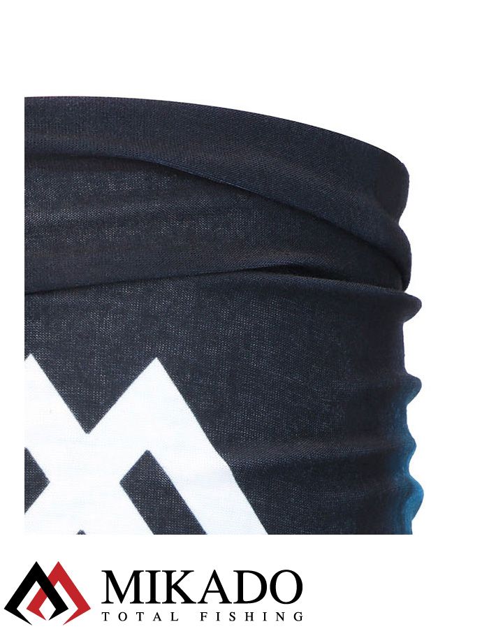 Бафф Mikado дышащий (чёрно/голубой) UM-UK006