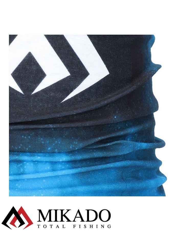 Бафф Mikado дышащий (чёрно/голубой) UM-UK006