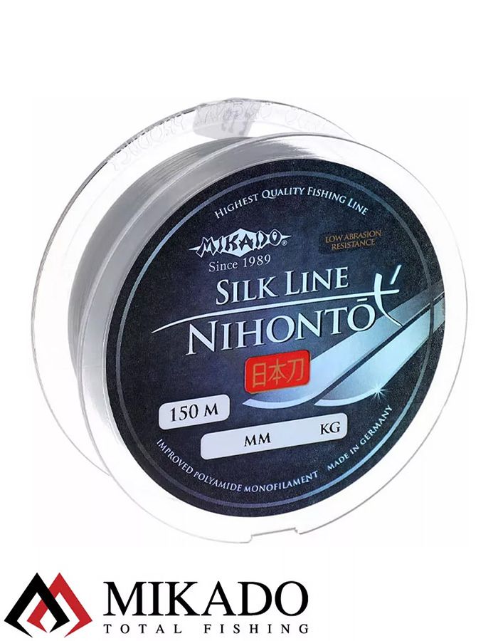 Леска мононить Mikado NIHONTO SILK LINE 0,18 (150 м) - 4.90 кг.