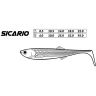 Виброхвост Mikado Sicario 10.5 см., 10 г., FIRETIGER (5 шт.)