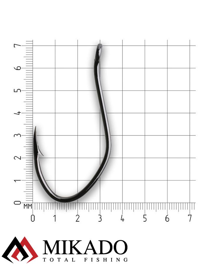 Крючки Mikado SENSUAL - CAT FISH № 8/0 BN (с ушком) ( 2 шт.)