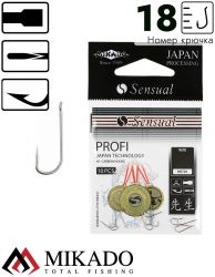 Крючки Mikado SENSUAL - PROFI № 18 NI (с лопаткой) ( 10 шт.)