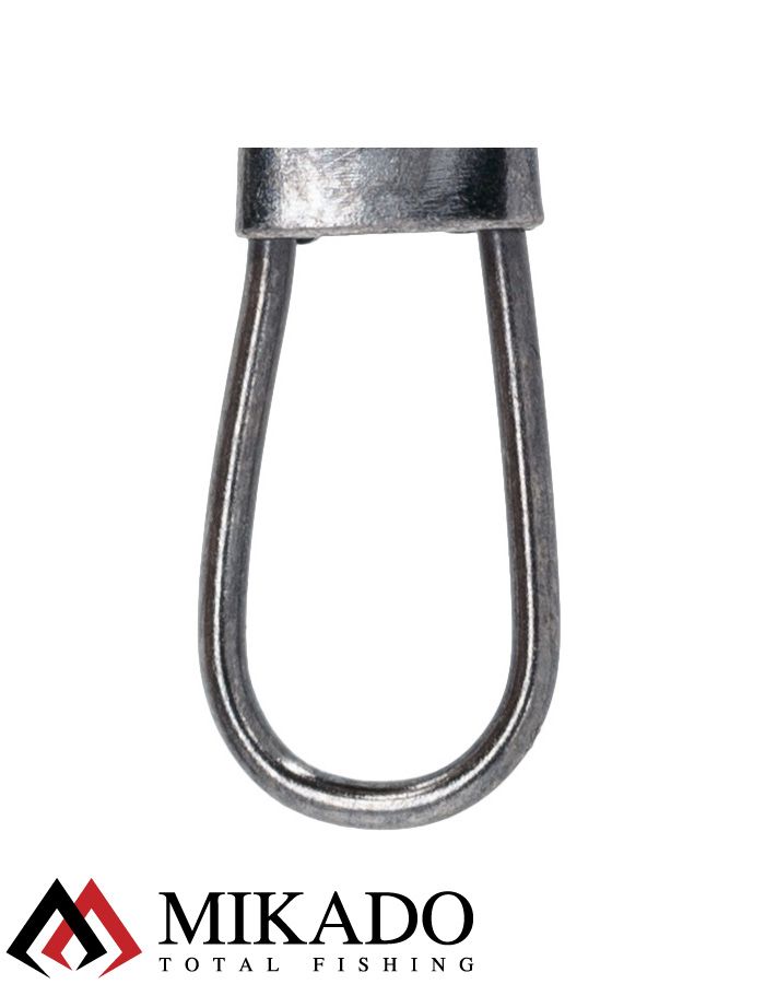 Застежка с вертлюжком Mikado Interlock № 10.  тест 14 кг. (12 шт.)