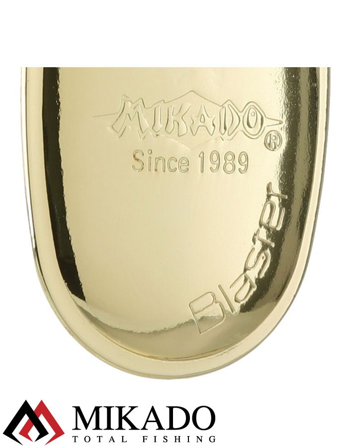 Блесна вращающаяся Mikado BLASTER №0, 1.58 г., золото 00, длина лепестка 19 мм.